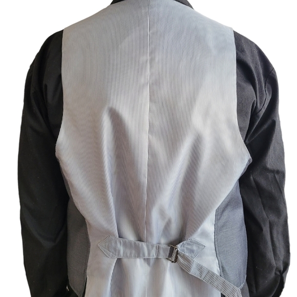 John Varvatos Serge Vest Waistcoat Gray - Picture 7 of 14